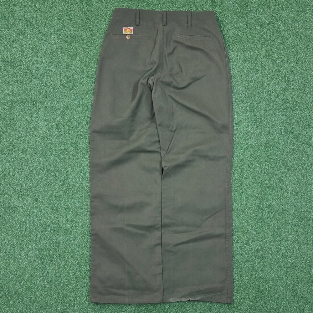 Vintage 90's Ben Davis Gorilla Cut Green Baggy Work Pants